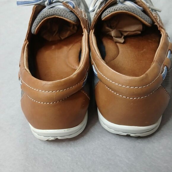 Clarks Cloudsteppers Boat Shoes Loafers Slip-on Gray Brown Lightweigt sz: 7.5W - Picture 8 of 8